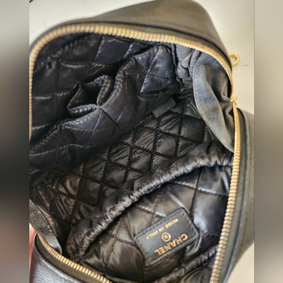 CHANEL Large Matelasse Caviar CC Zip Pouch Clutch Bag ENTRUPY COA - Picture 7 of 15